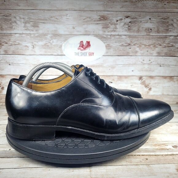 Cole Haan Men's Size 10.5M Black Air Garrett Cap Toe Oxfords Shoes - Picture 1 of 10